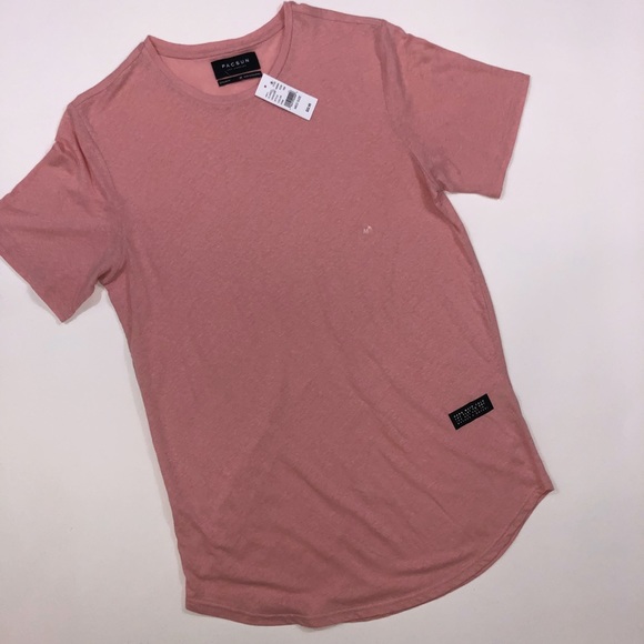 slim fit scallop tee